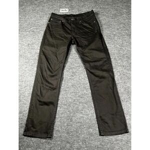 Levi's 511 Jeans Mens 31x30 Black Denim Dark Wash Stretch Slim Fit Straight Leg